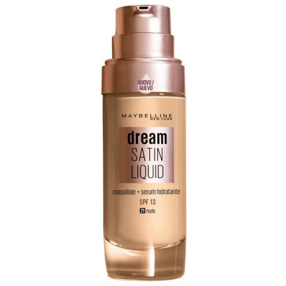 'Dream Satin Liquid' Foundation + Serum - 21 Nude 30 ml