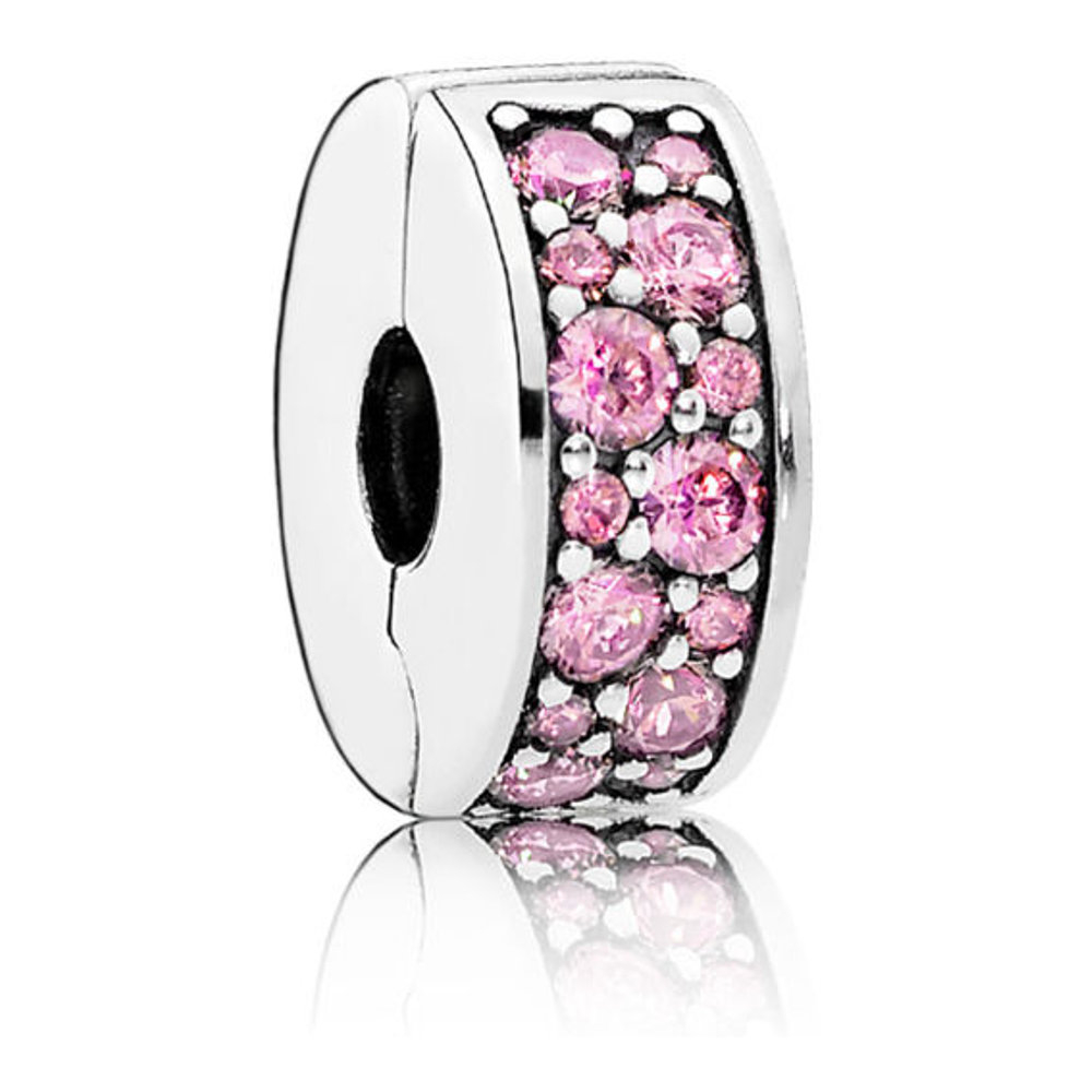 Women's 'Pink Pavè Clip' Charm