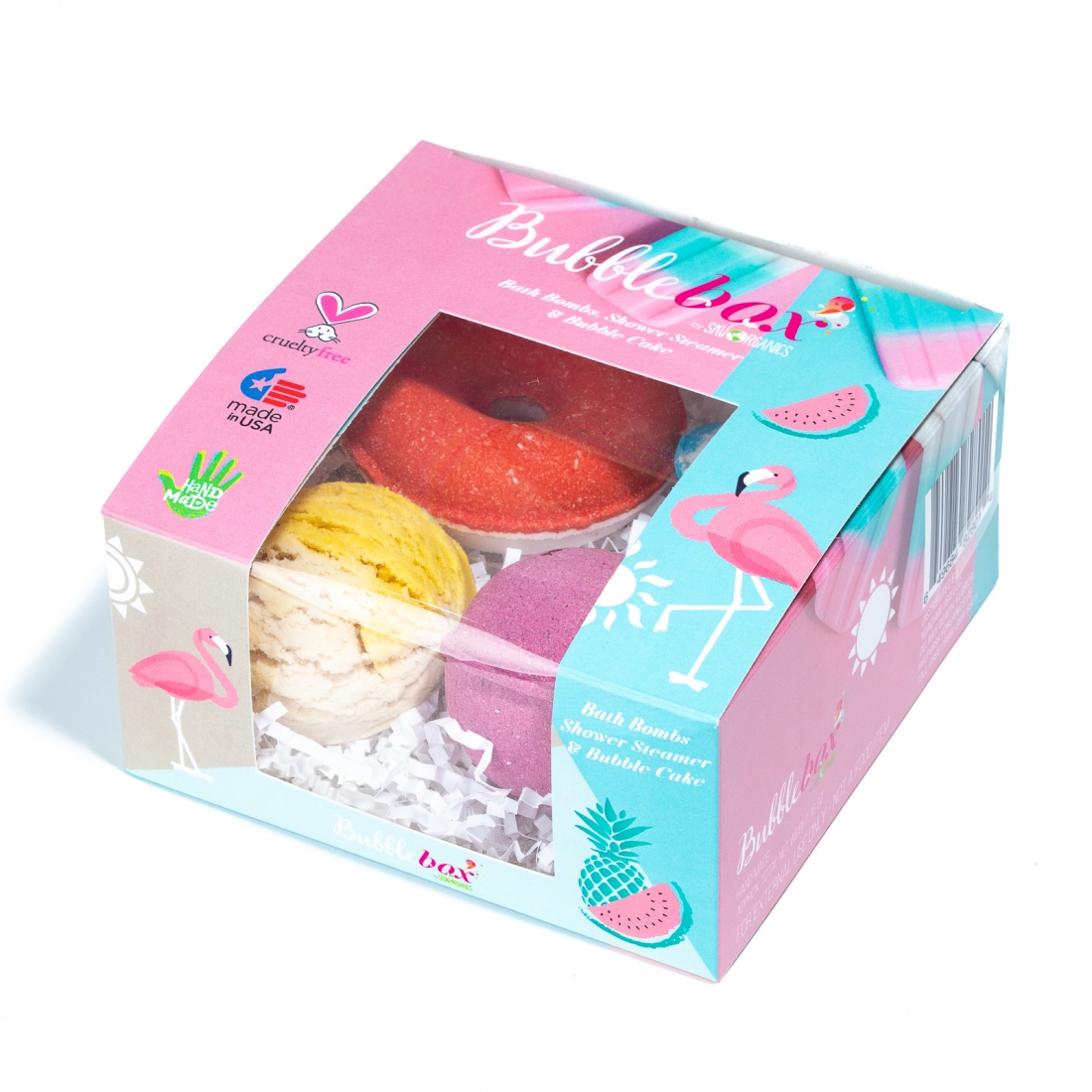 'Deluxe Sunshine Flamingo Bubble Box' Set - 4 Units