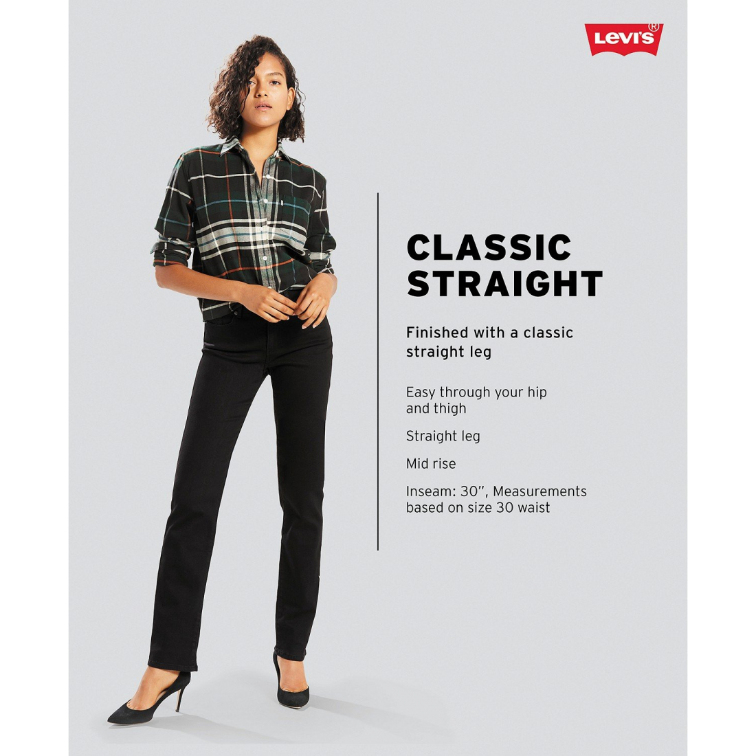 Jeans 'Classic Mid Rise Straight-Leg' pour Femmes