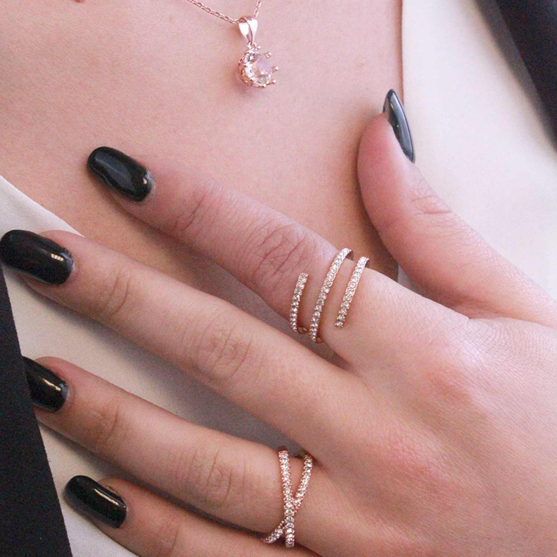 Bague 'X' pour Femmes