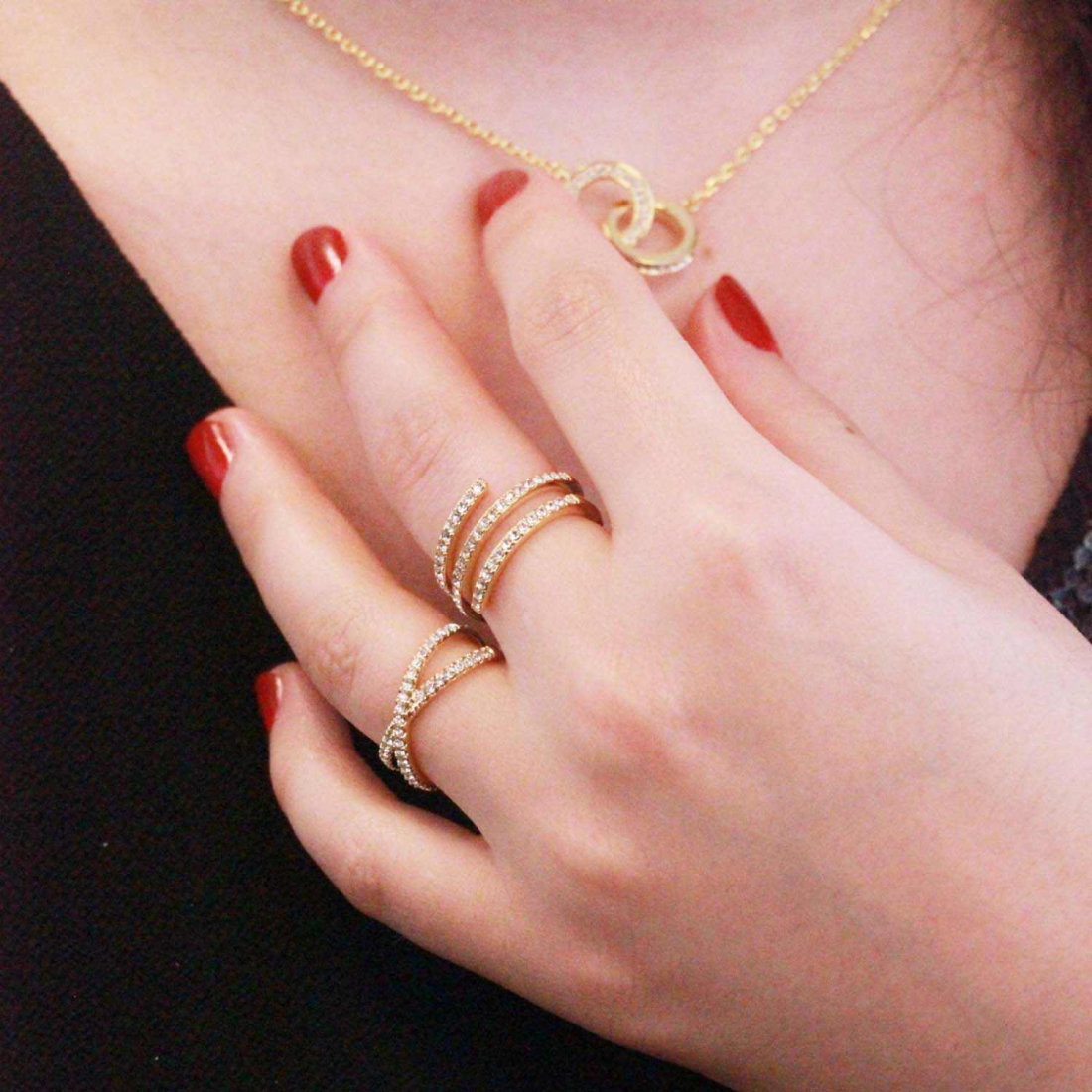 Bague 'Spiral' pour Femmes