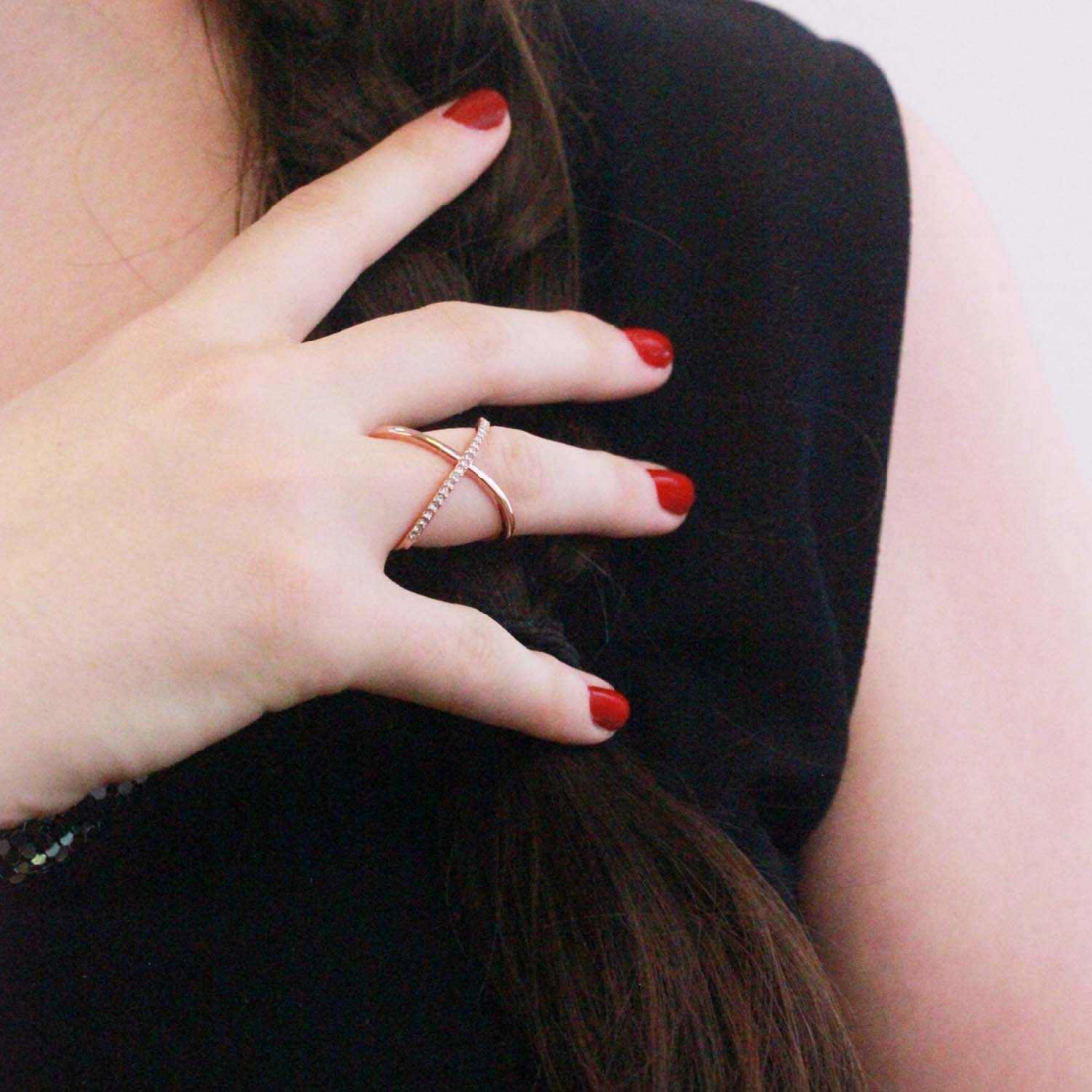 Bague 'X Duo' pour Femmes