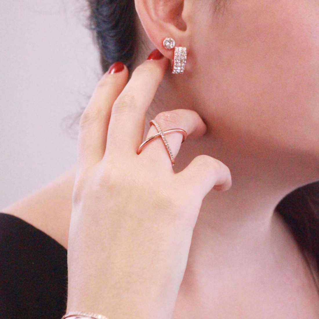 Bague 'X Duo' pour Femmes