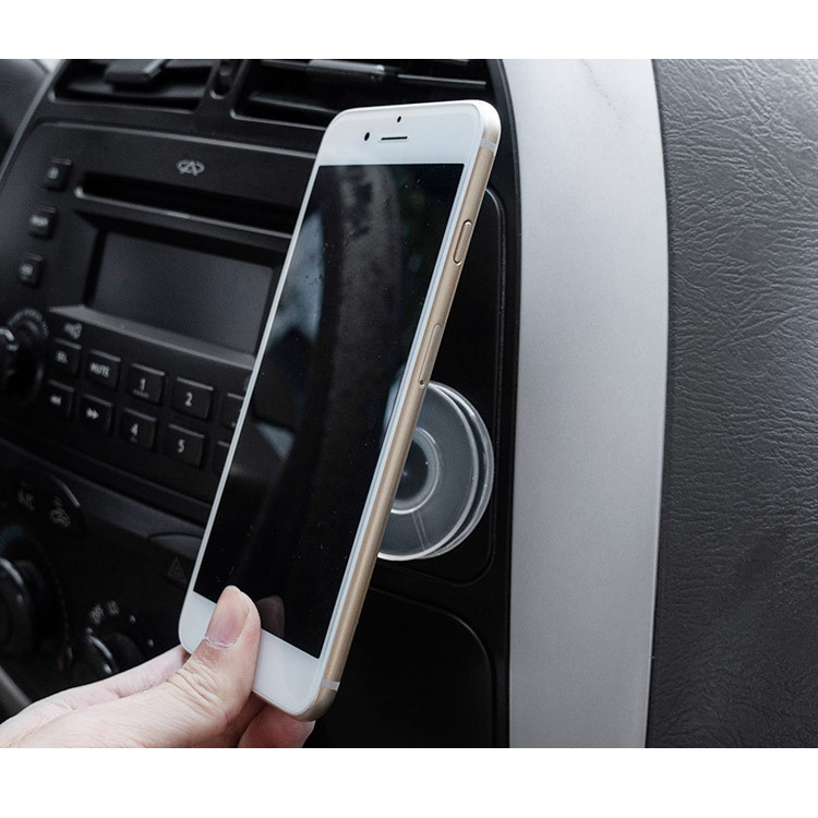 Set of two reusable suction cup mobile phone mounts