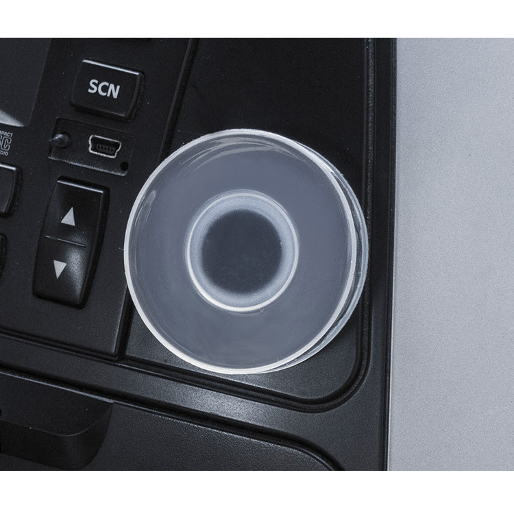 Set of two reusable suction cup mobile phone mounts