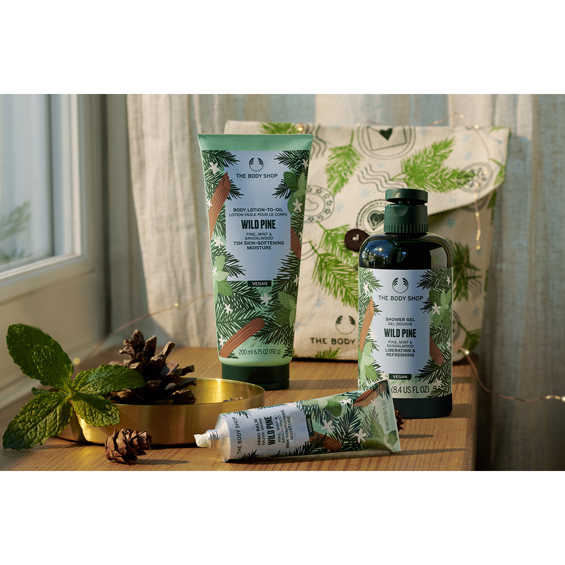 'Pine & Divine Wild Pine Essentials' Body Care Set - 4 Pieces