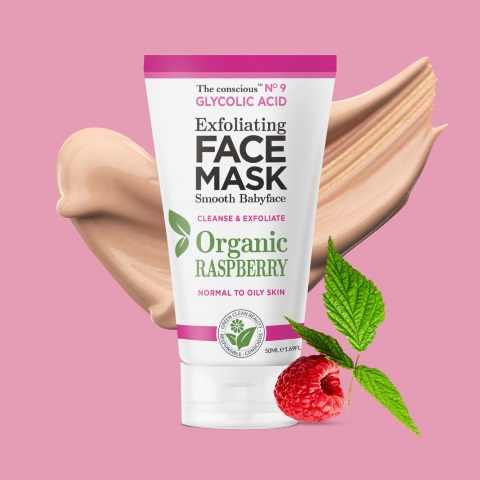 Glycolic Acid Organic Raspberry' Exfoliating Mask - 50 ml