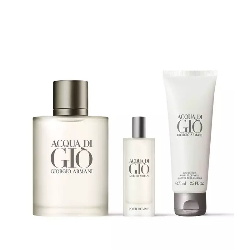 'Acqua Gio' Coffret de parfum - 3 Pièces