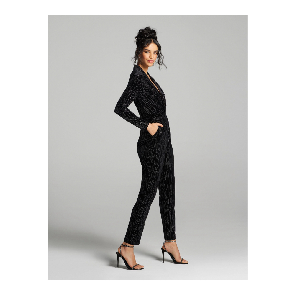 Women's 'Lenore Plunging Pleated' Jumpsuit