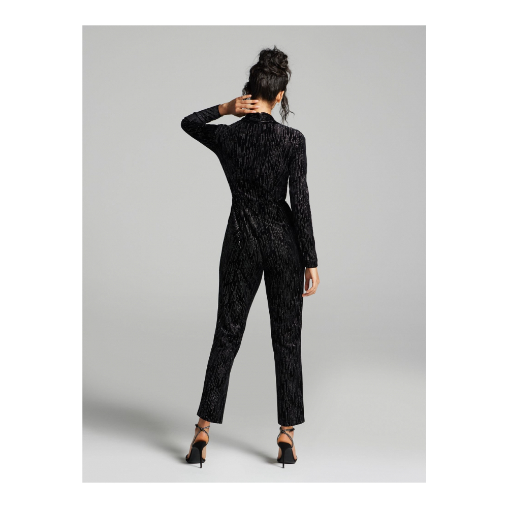 Women's 'Lenore Plunging Pleated' Jumpsuit