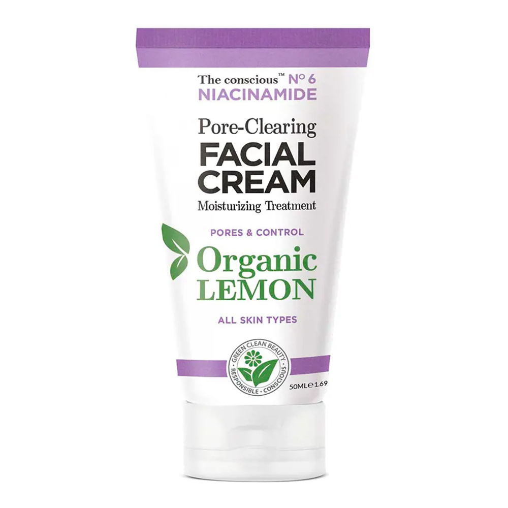 'Niacinamide Pore-Clearing Organic Lemon' Face Cream - 50 ml