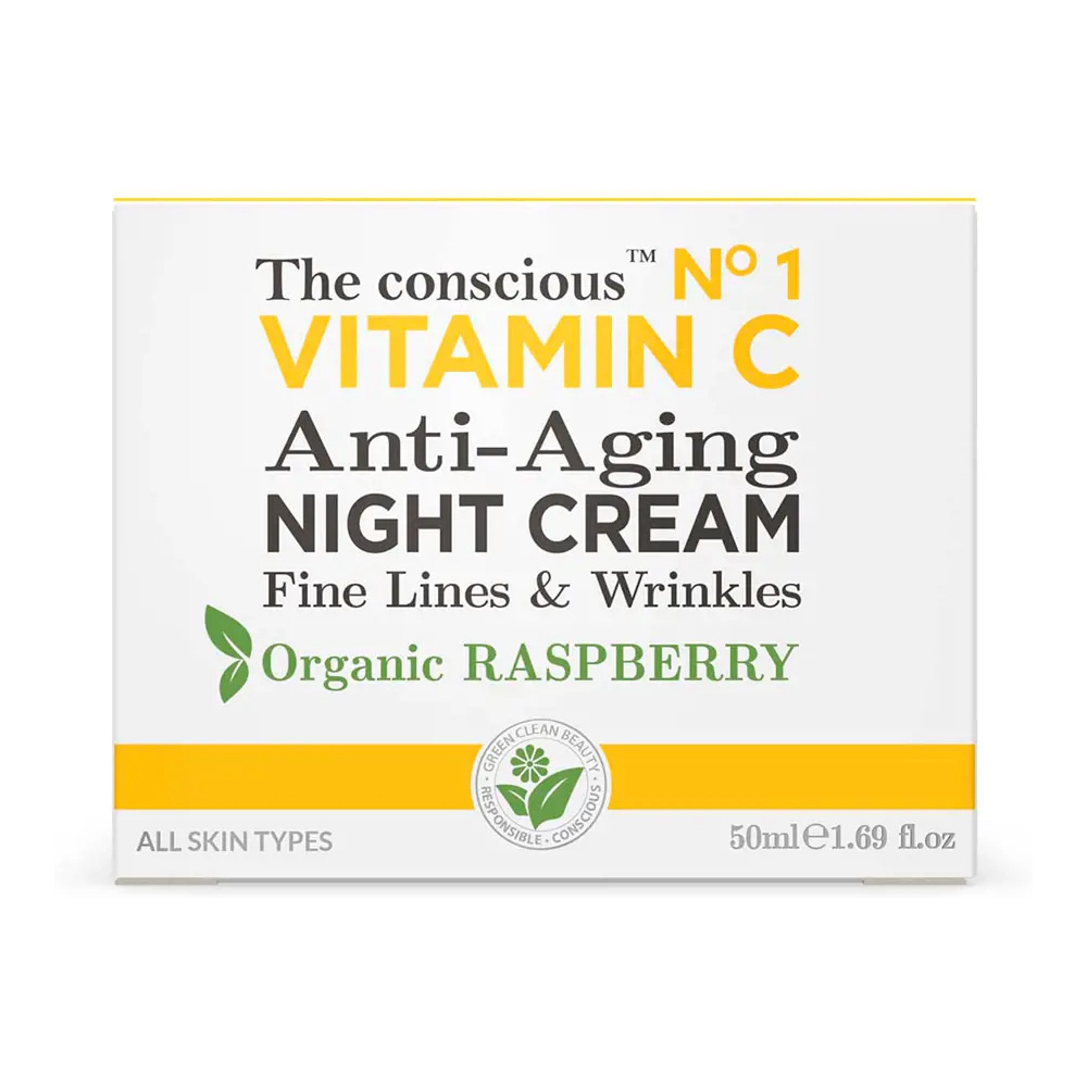 'Vitamin C Organic Raspberry' Anti-Aging Night Cream - 50 ml