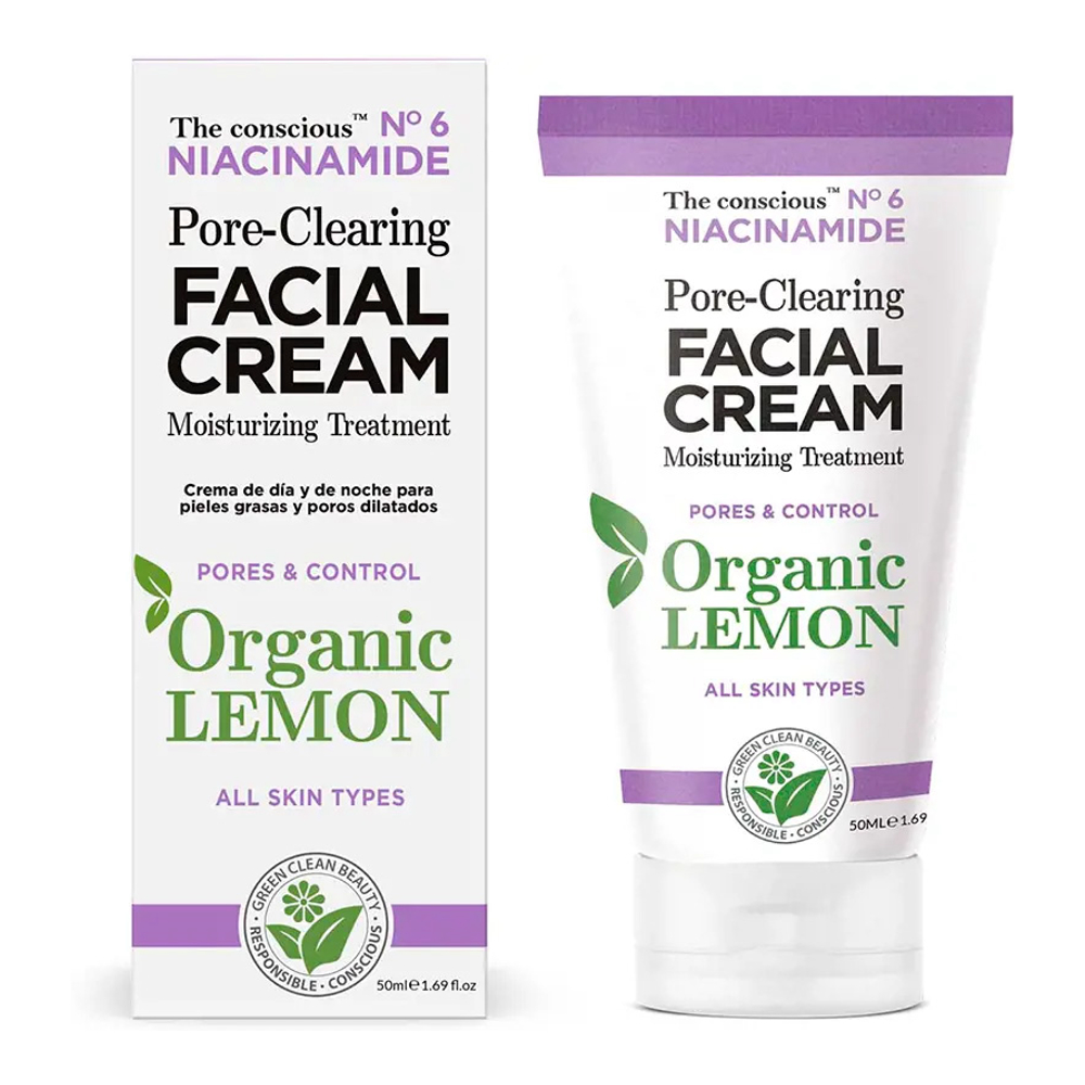 'Niacinamide Pore-Clearing Organic Lemon' Face Cream - 50 ml