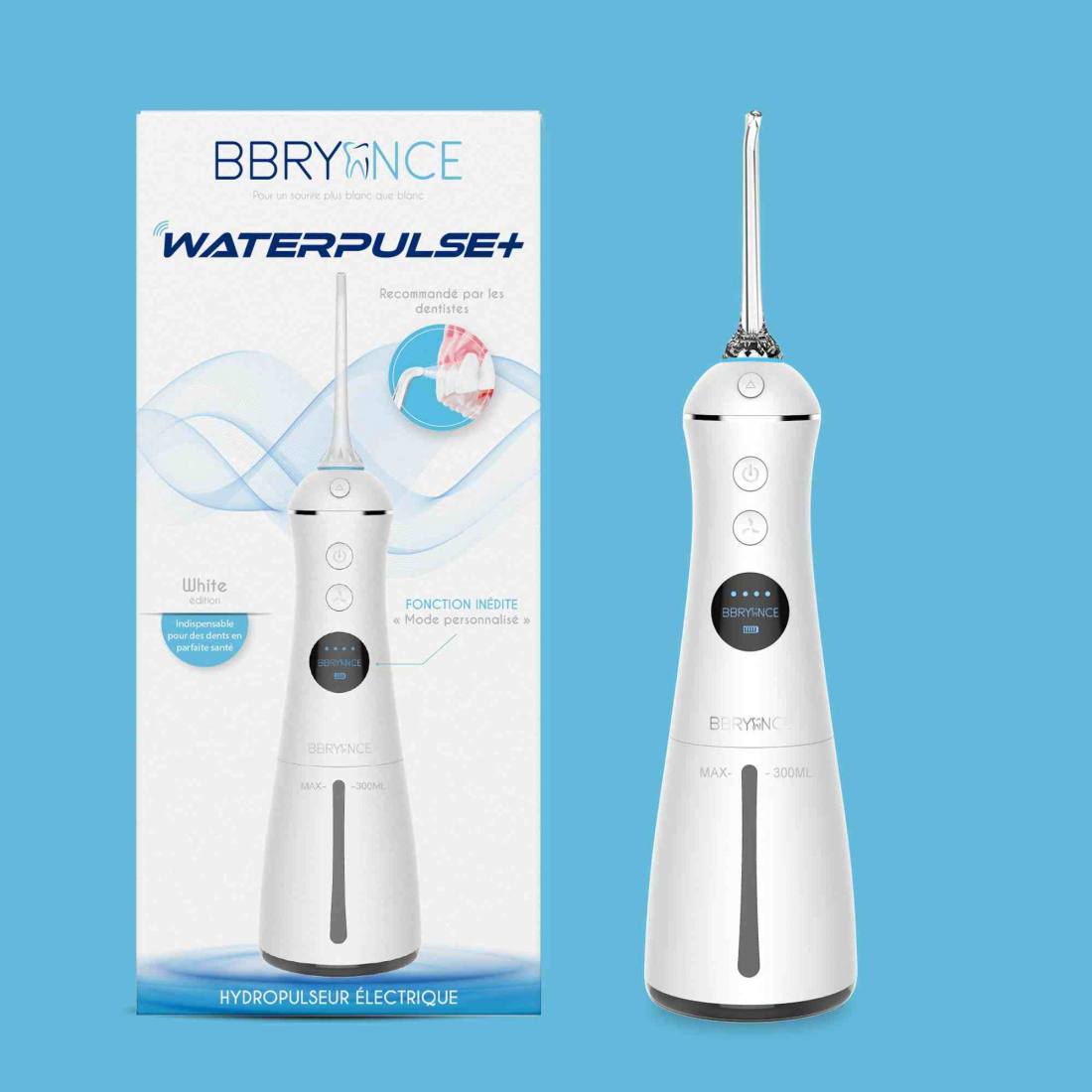 Brosse à dents électrique 'Jet Waterpulse+' - White Edition