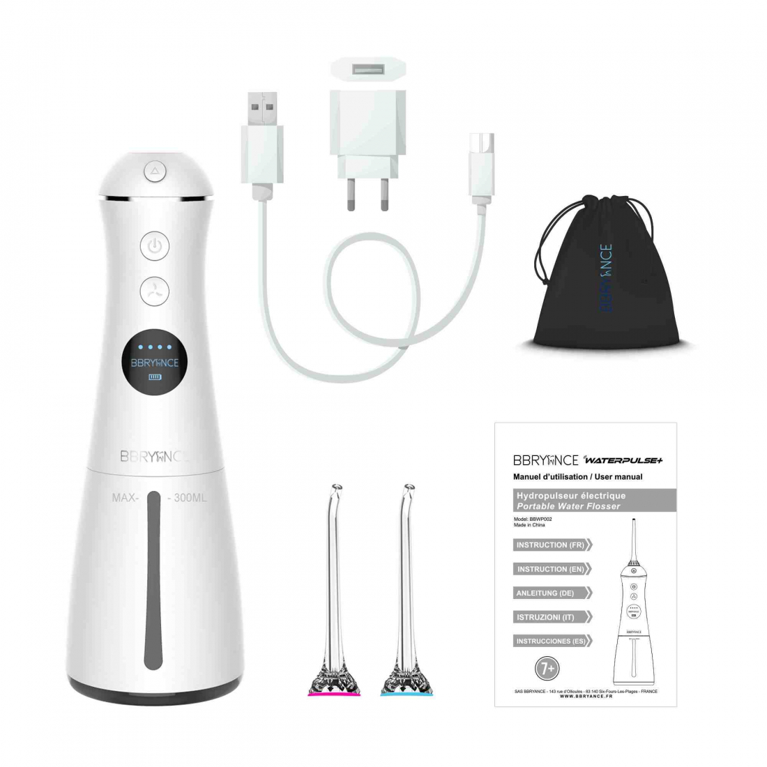 Brosse à dents électrique 'Jet Waterpulse+' - White Edition