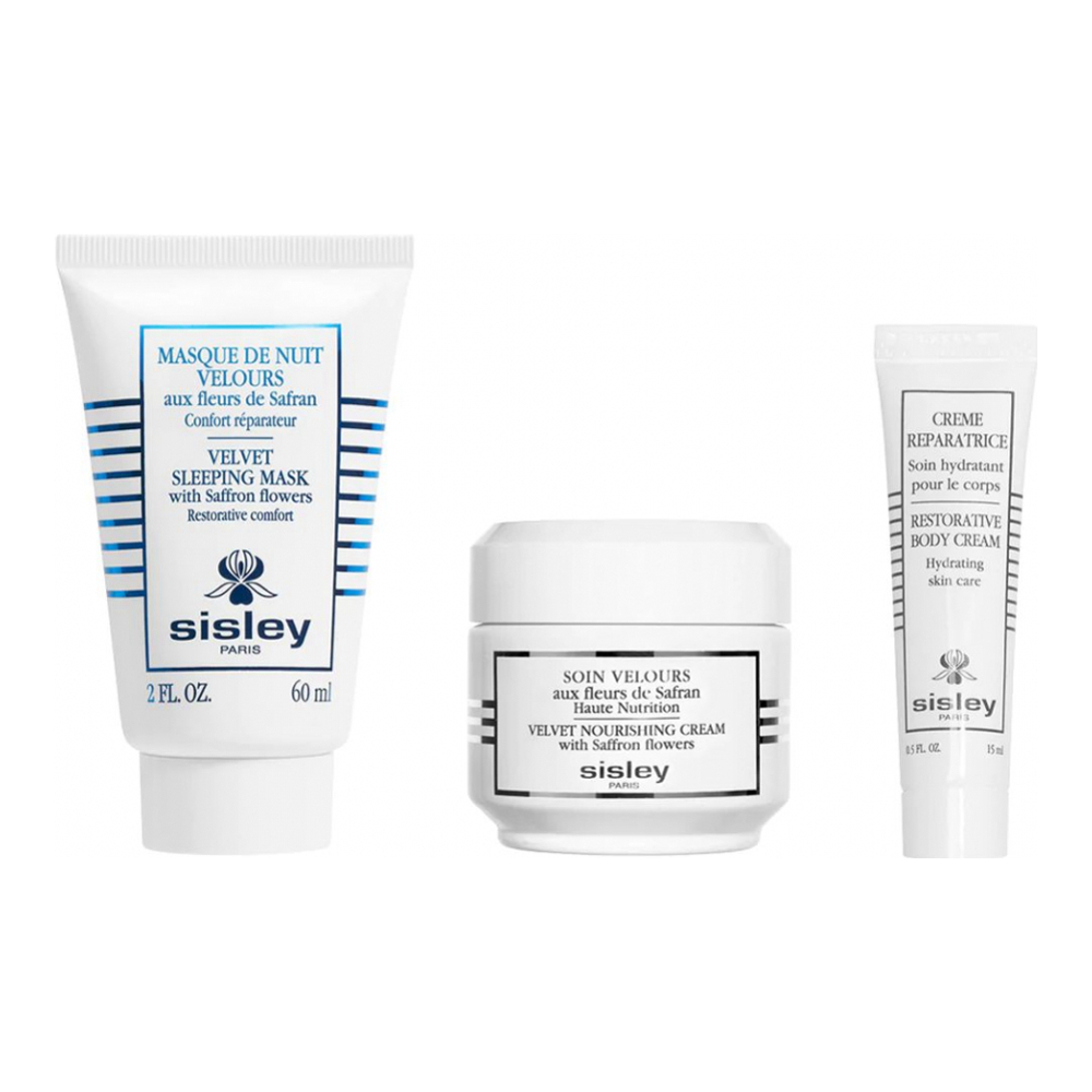 'Soin Velours Aux Fleurs de Safran' Skin & Body Care Set - 3 Pieces