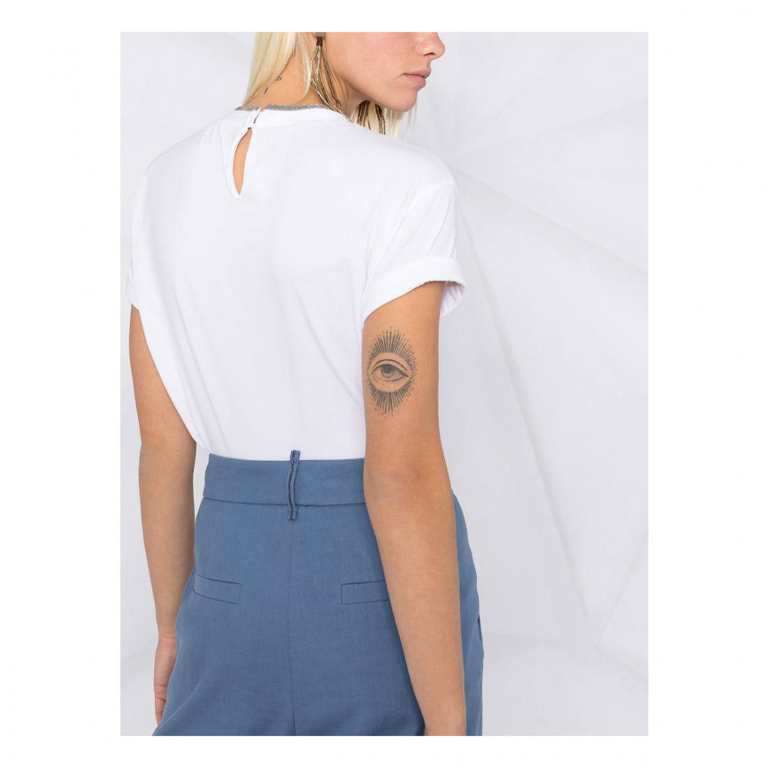 T-shirt 'Monili Chain Embellished' pour Femmes