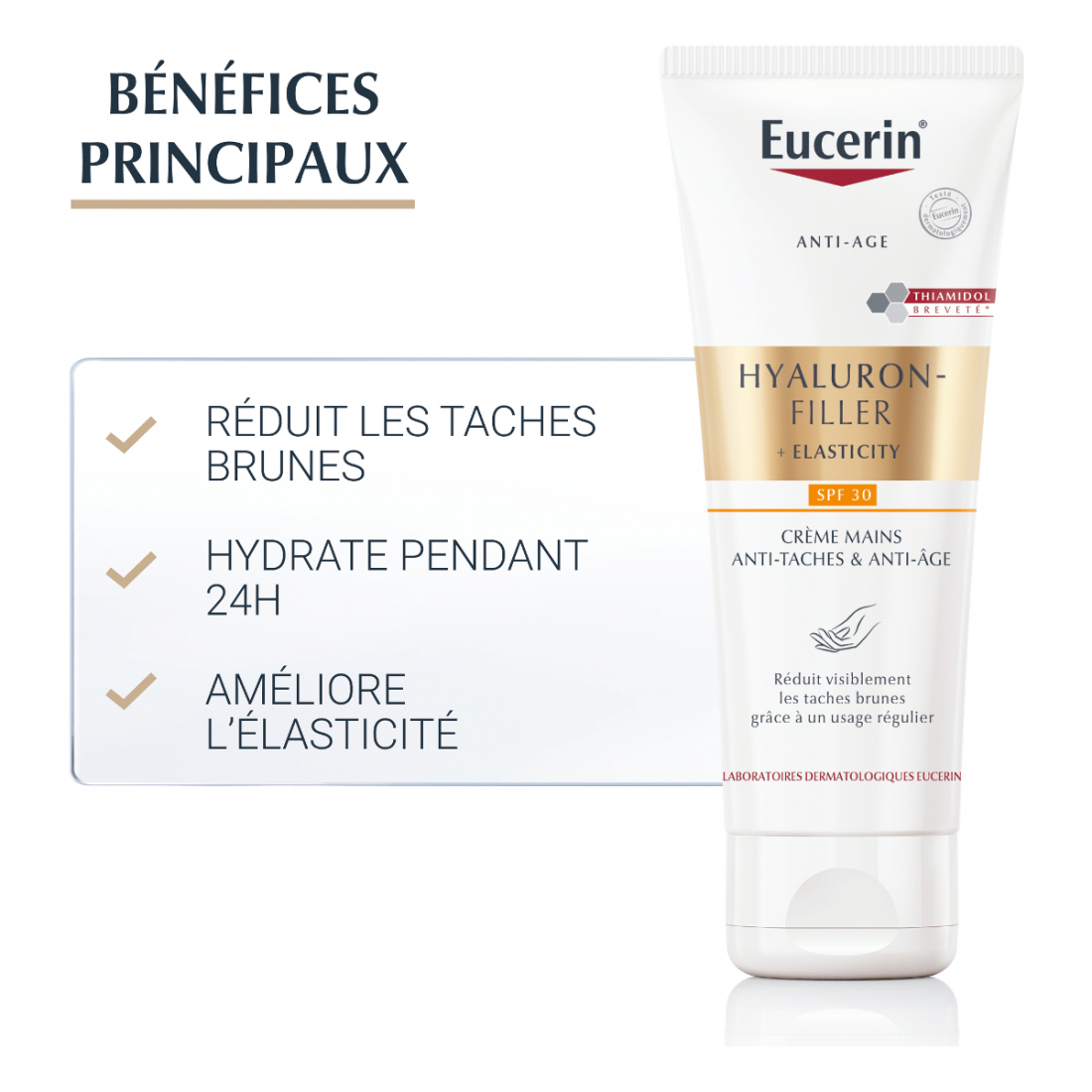 'Hyaluron-Filler + Elasticity Anti-Taches Et Anti-Âge SPF30' Hand Cream - 75 ml
