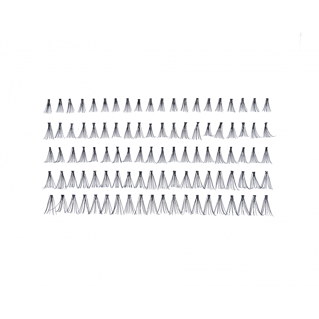Ensemble de faux cils individuels- 100 Pièces
