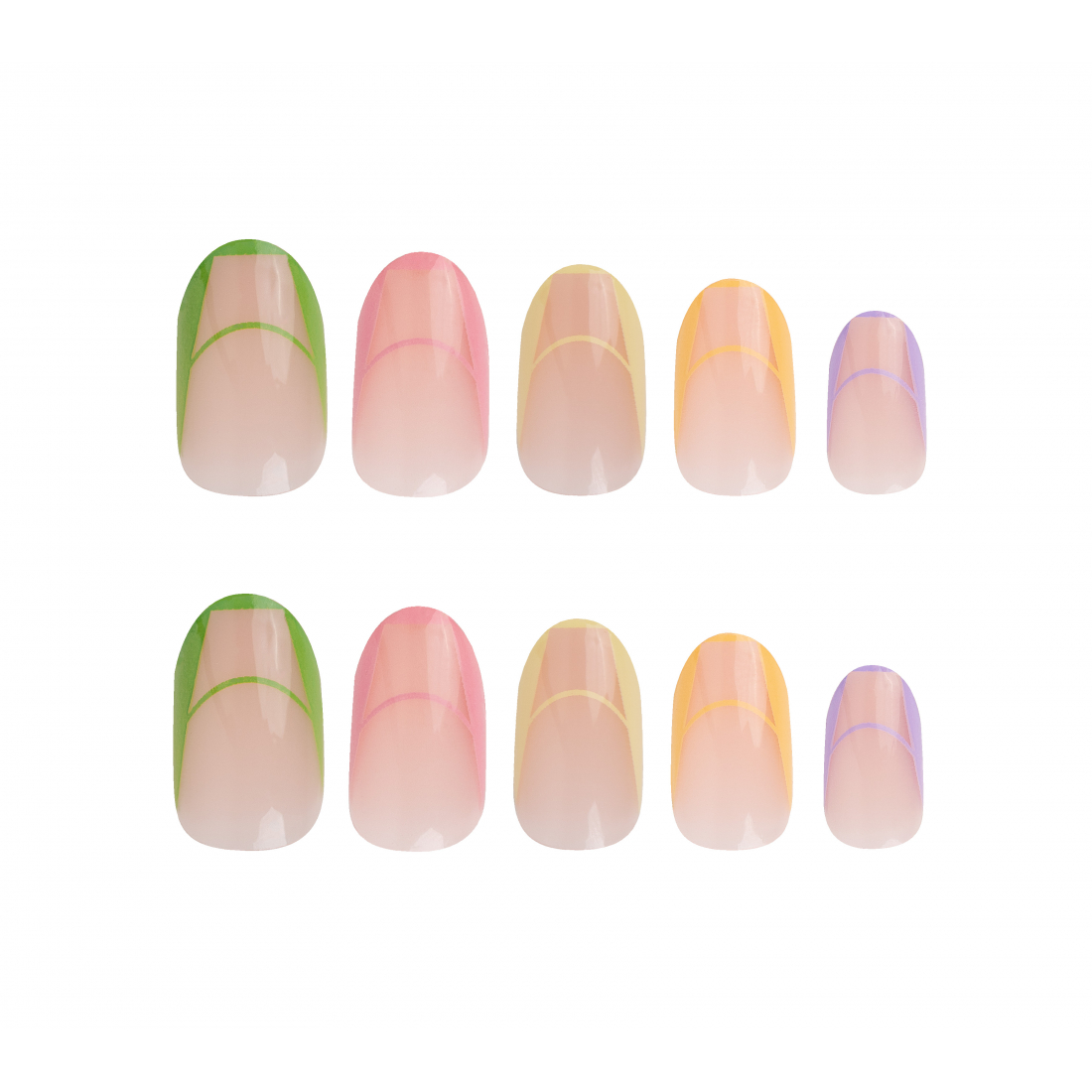 Faux Ongles 'Oval Beach Babe' -24 Pièces