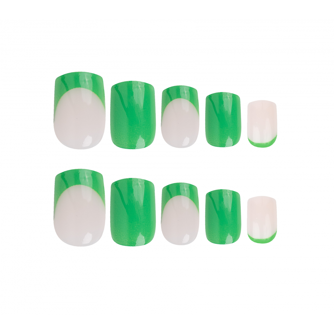 Faux Ongles 'Square Emerald Dream' -24 Pièces