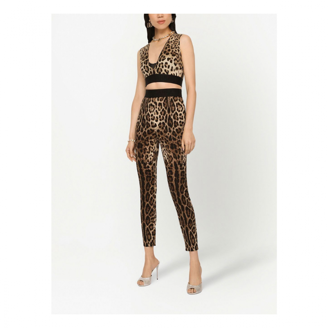 Women's 'Leopard' Crop Top