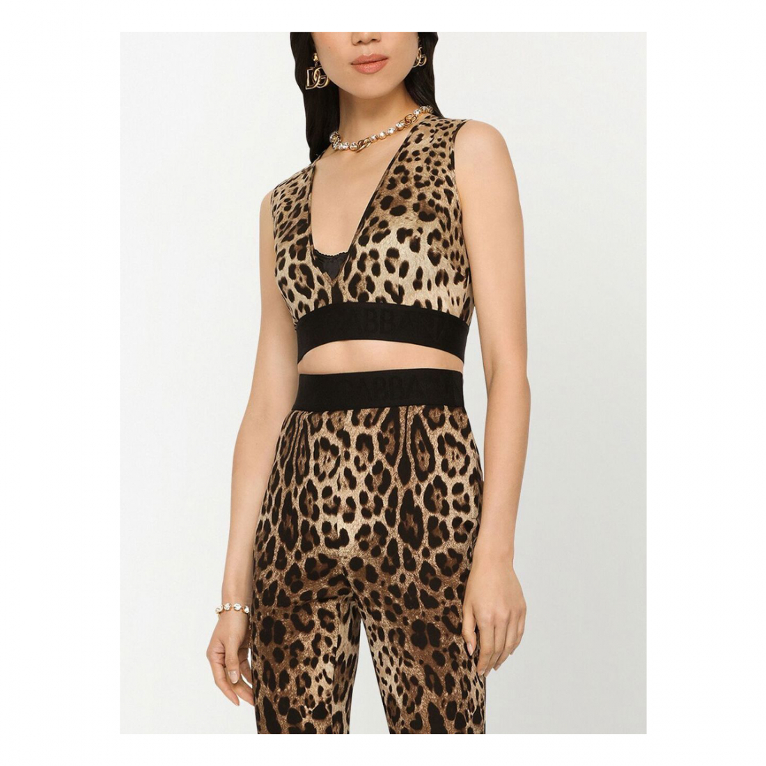 Women's 'Leopard' Crop Top