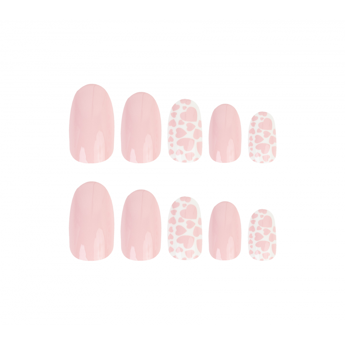 Faux Ongles 'Valentines Oval Adore You' -24 Pièces
