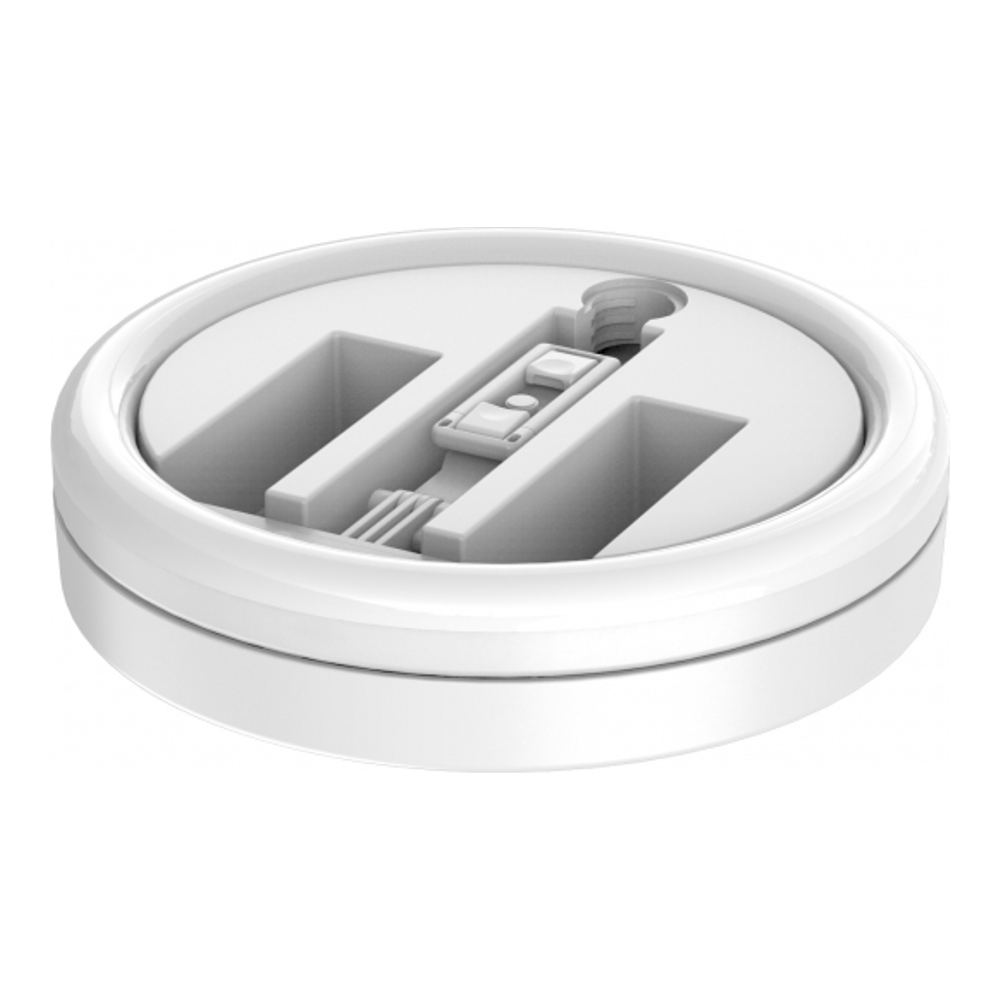 Foldable LED ring light for up to 3 mobiles - White