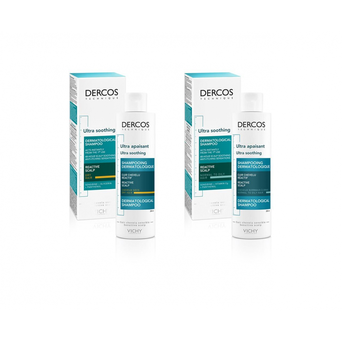 Dercos Shampooing Ultra Apaisant - Cheveux Gras 200 ml