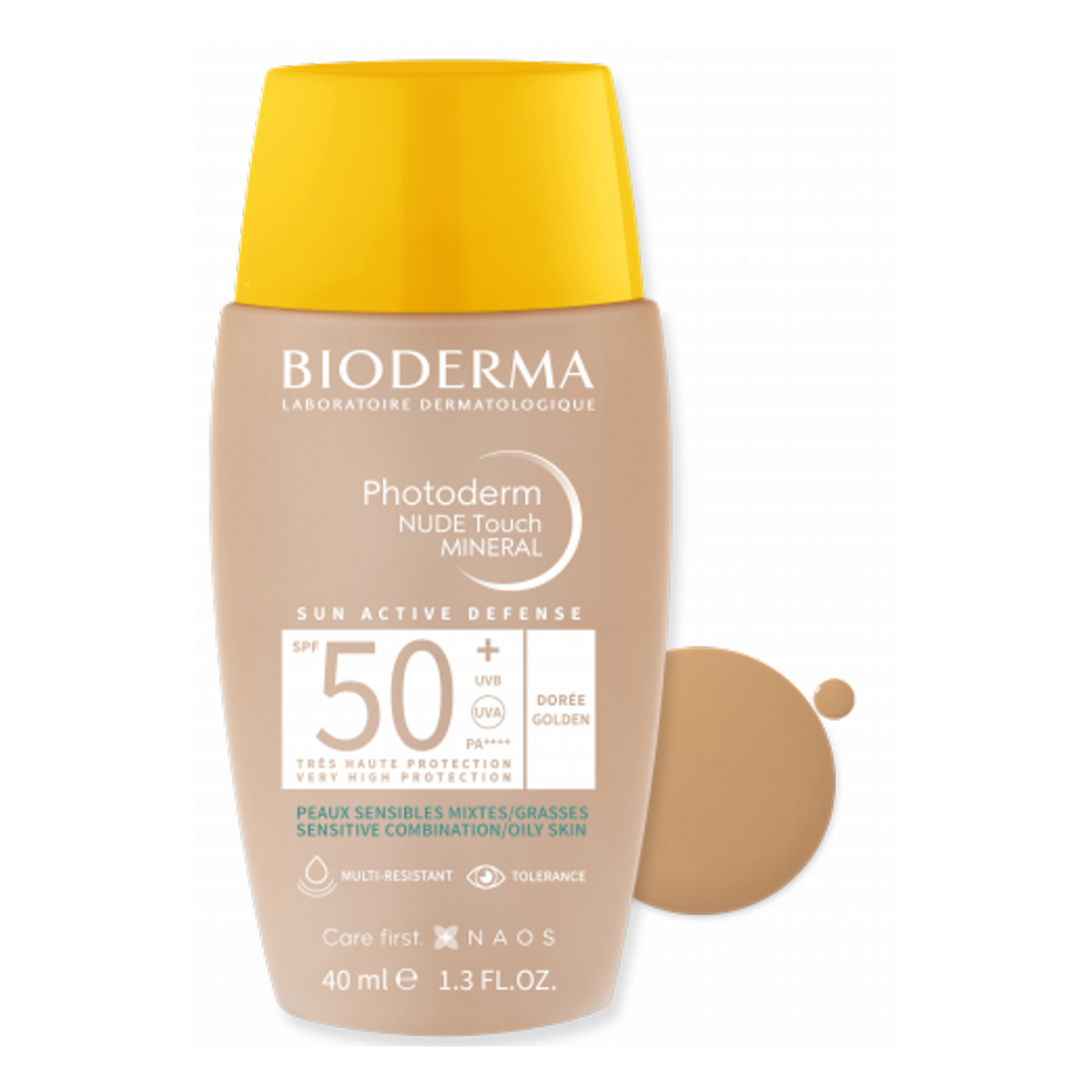 'Photoderm Nude Touch Mineral SPF50+' Sonnenschutz für das Gesicht - Dorée 40 ml