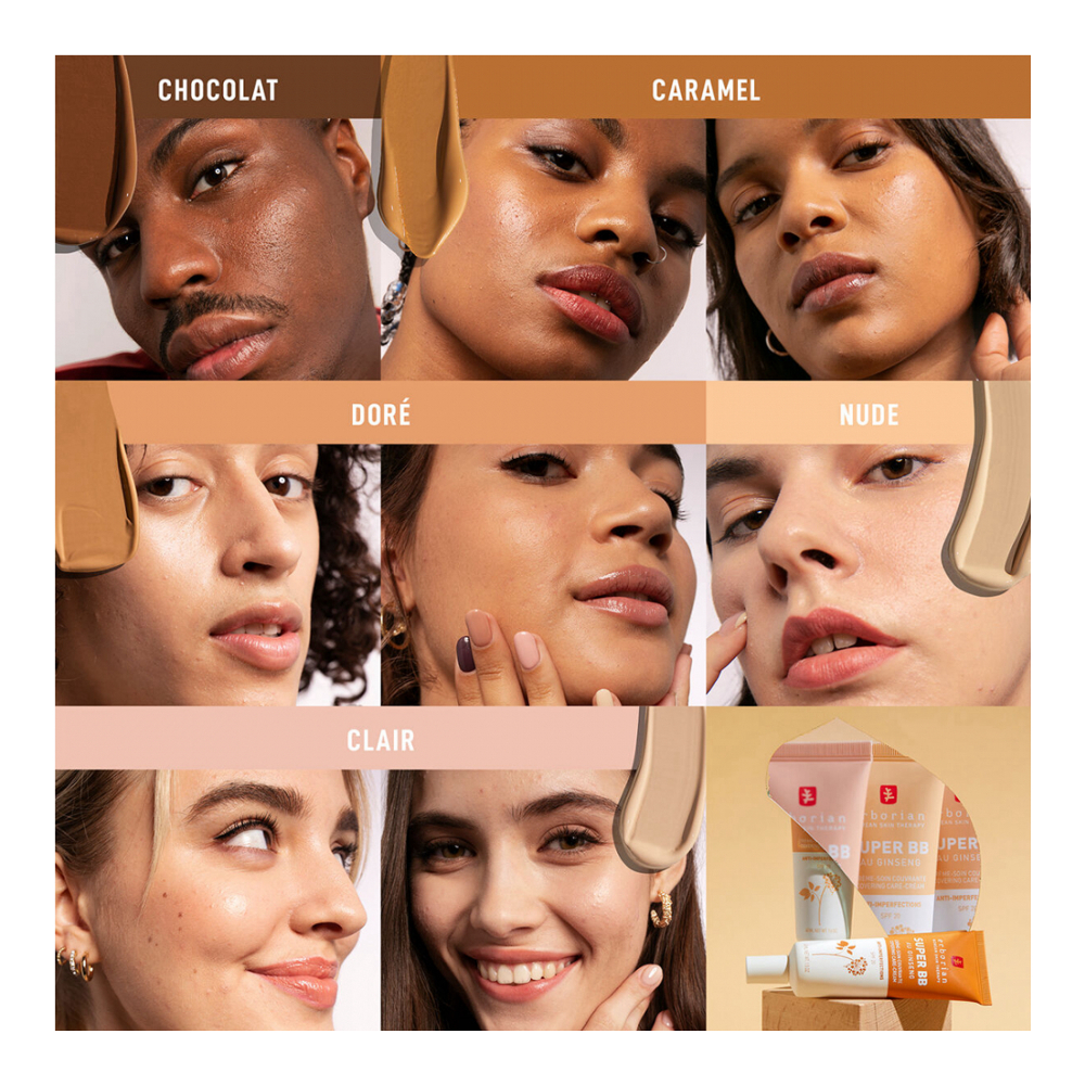 Super BB - BB Crème Couvrante Anti-Imperfections Couvrante Sans Effet De Matière - Caramel 15 ml