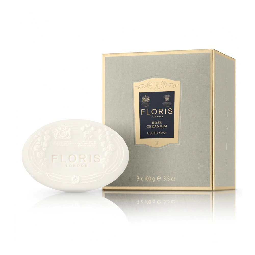 'Rose Geranium Luxury' Soap - 100 g, 3 Pieces
