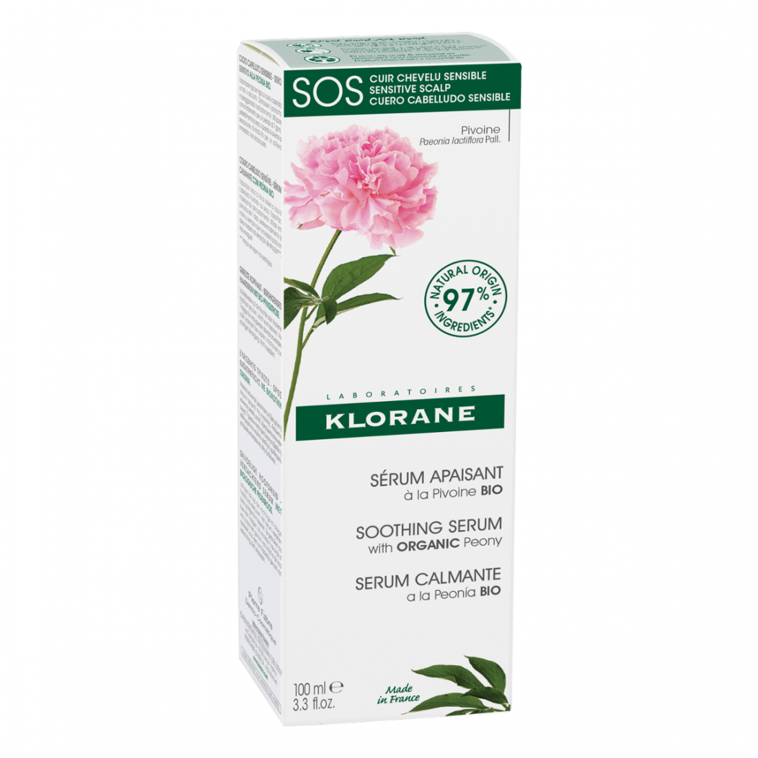 Sérum SOS Apaisant à La Pivoine Bio - 100 ml