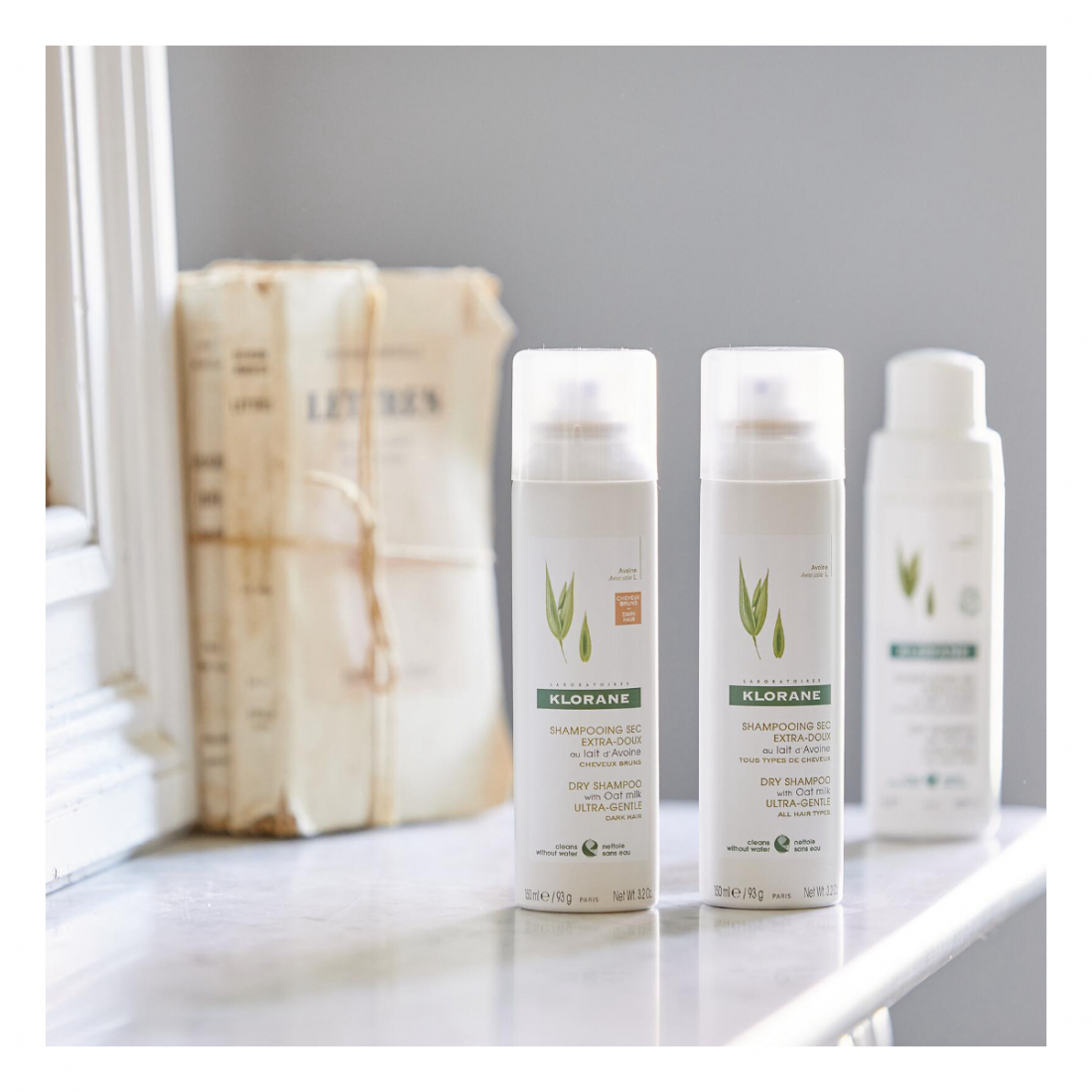 Shampoing Sec Au Lait D'Avoine - 150 ml, 2 Pièces