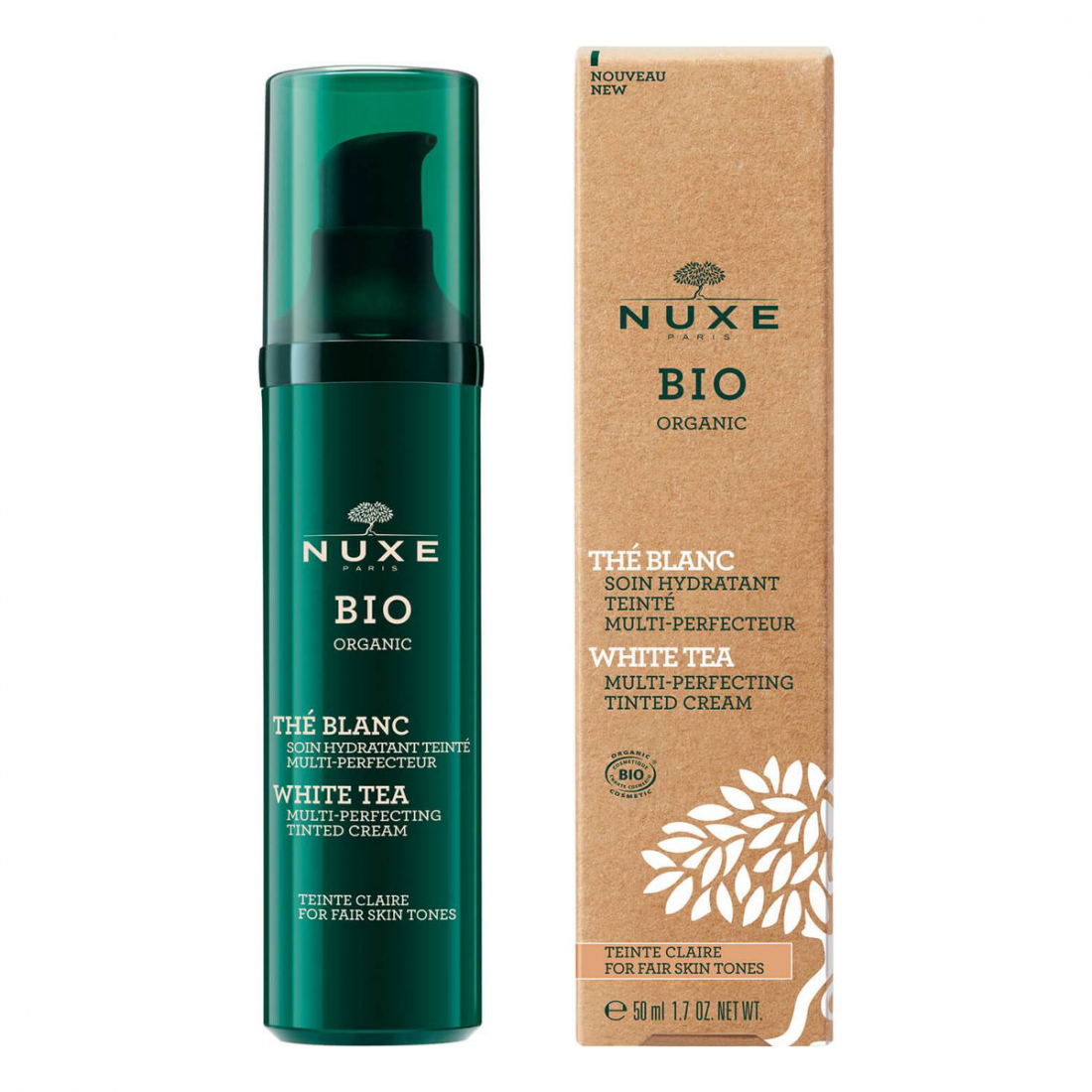 Crème teintée 'Bio Organic® Multi-Perfecteur' - Claire 50 ml