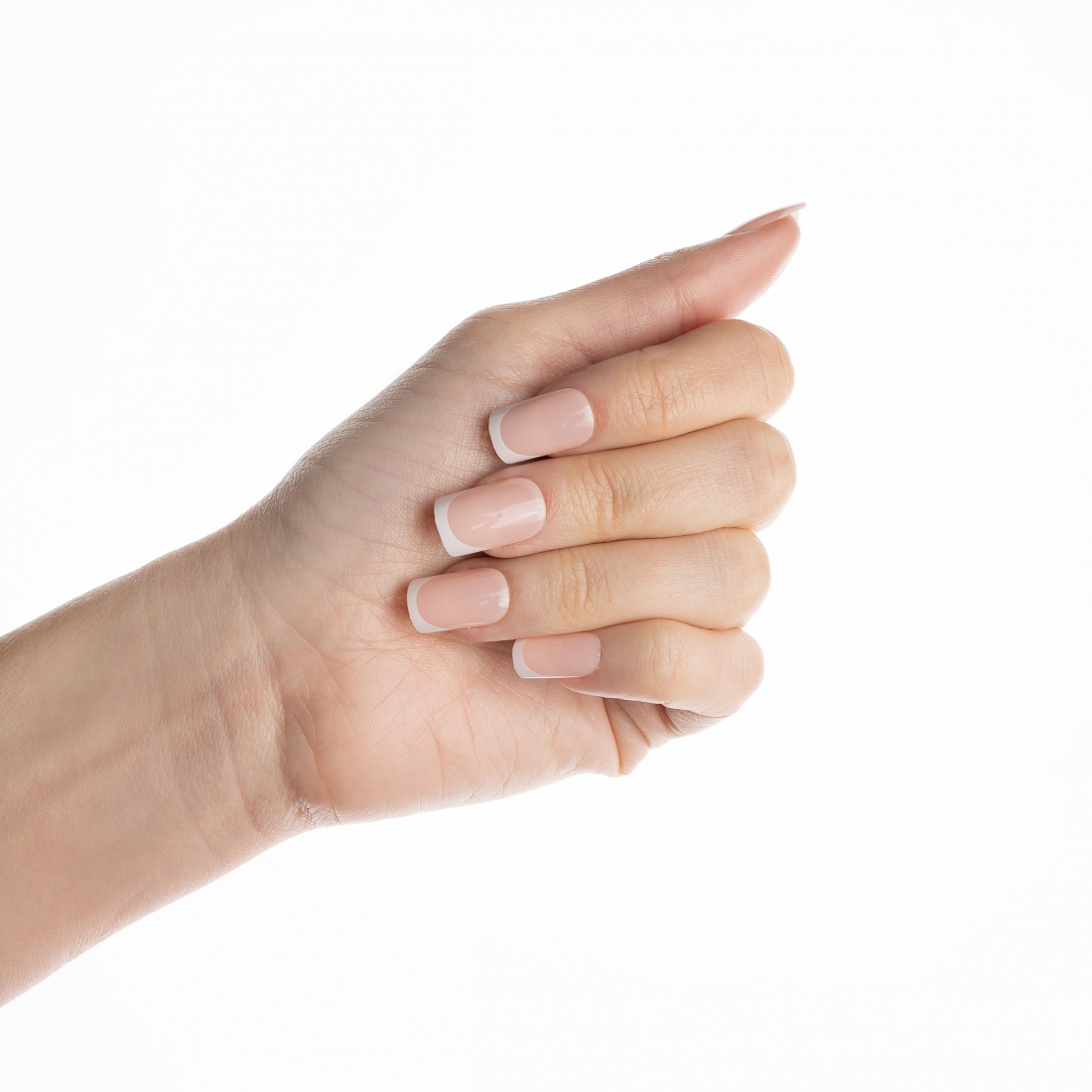 Faux Ongles 'Square Elegant French Tip' - 24 Pièces