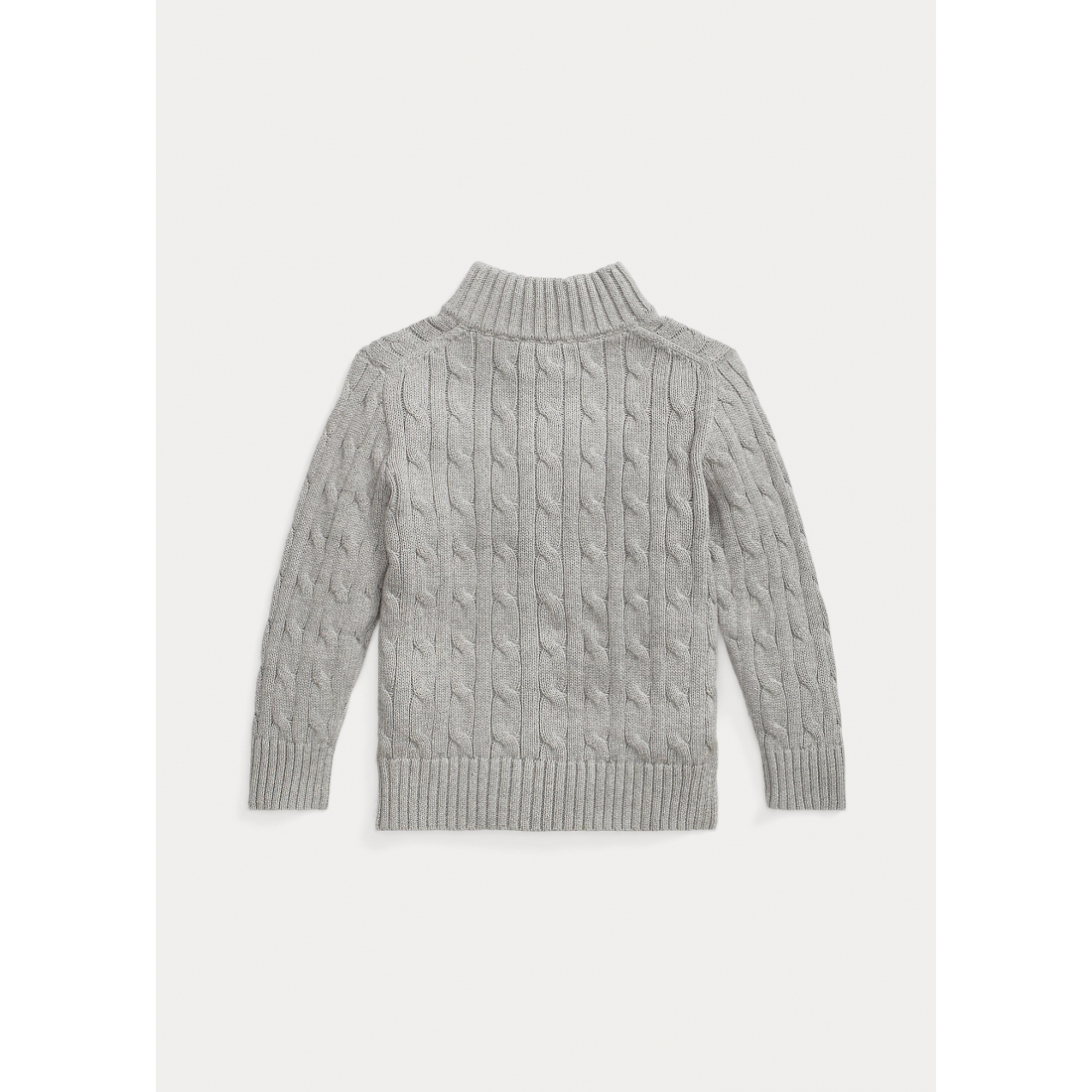 'Cable-Knit Cotton Quarter-Zip Sweater' pour Garçons