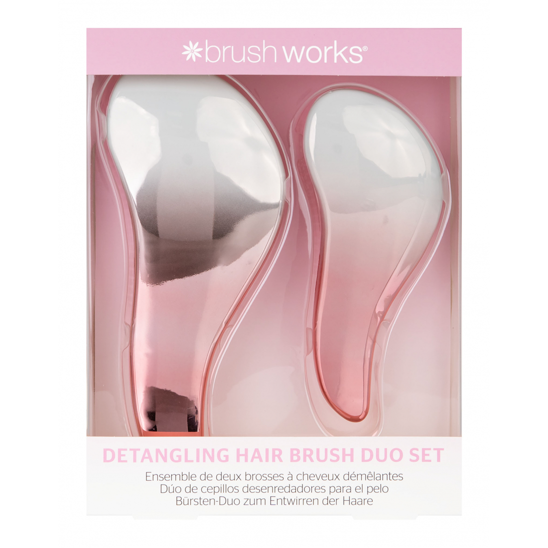 Set de brosses à cheveux 'Detangling' - 2 Pièces