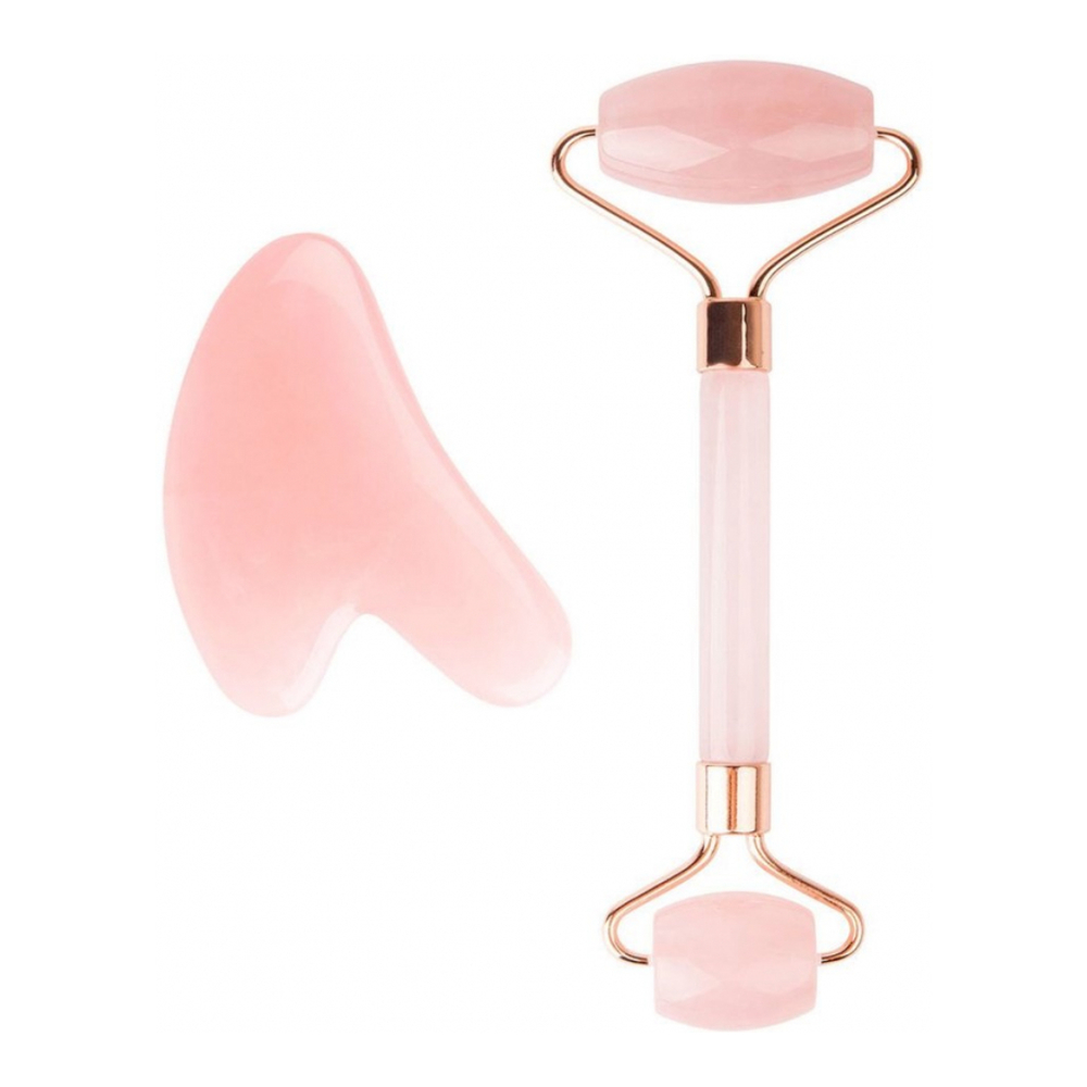 'Rose Quartz Resin' Gua Sha, Skin Roller