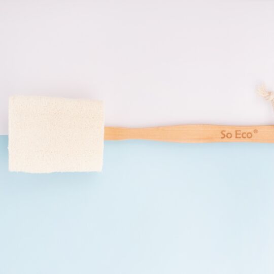 'Flat Wooden Handle' Loofah