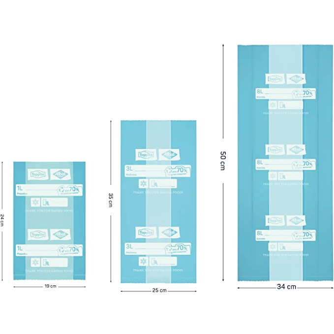 Set de sacs alimentaires 'Freezing Triple Layer' - 45 Pièces