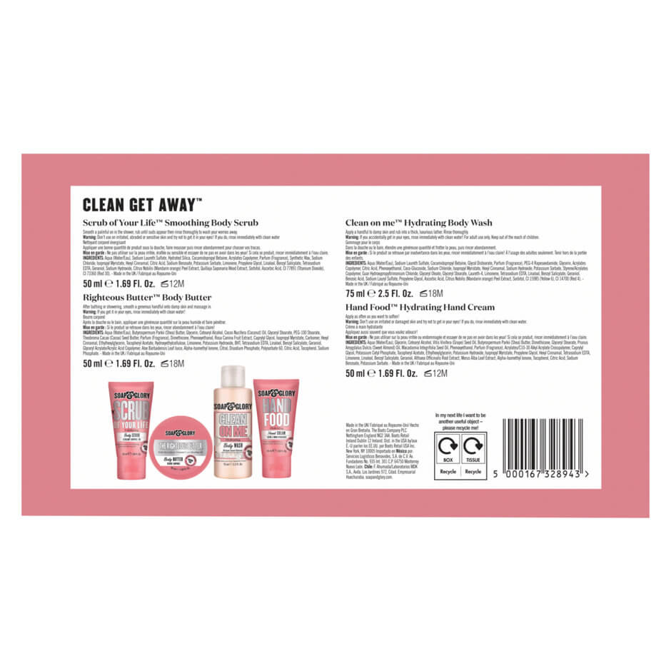 'Clean Getaway' Gift Set - 4 Pieces