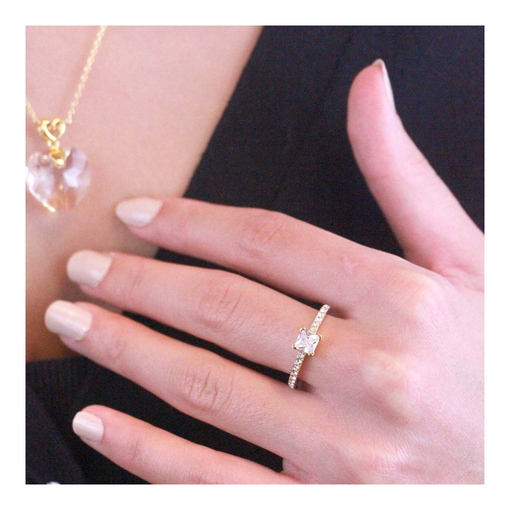 Bague 'Simple Square' pour Femmes