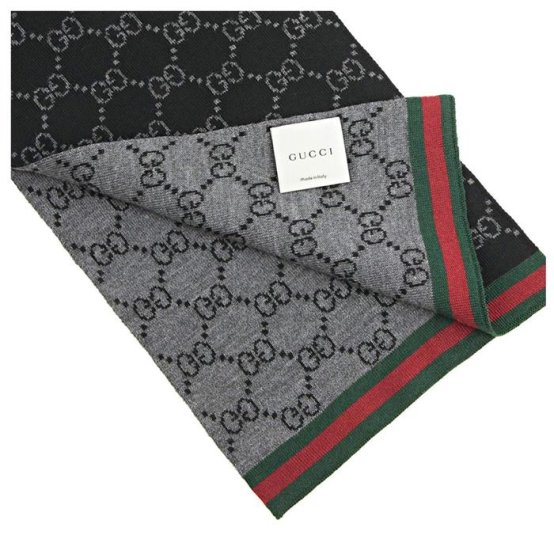 Écharpe en laine 'Monogram' pour Hommes