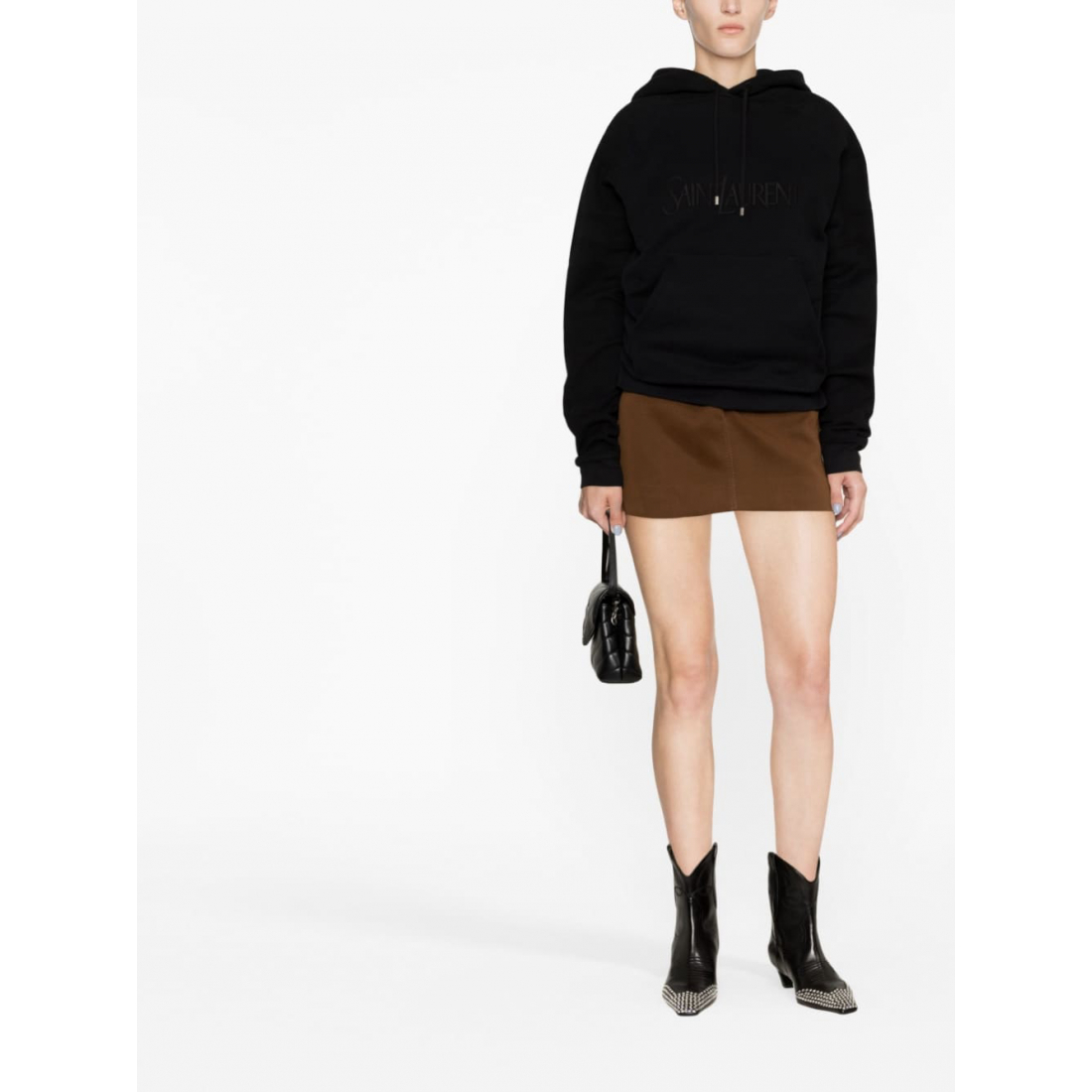 'Embroidered Logo' Kapuzenpullover für Damen