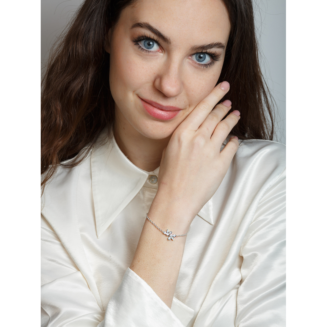 Bracelet 'Sparkling Herbarium Cluster Chain' pour Femmes