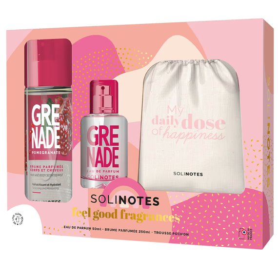 'Happy Pouch Grenade' Perfume Set - 3 Pieces