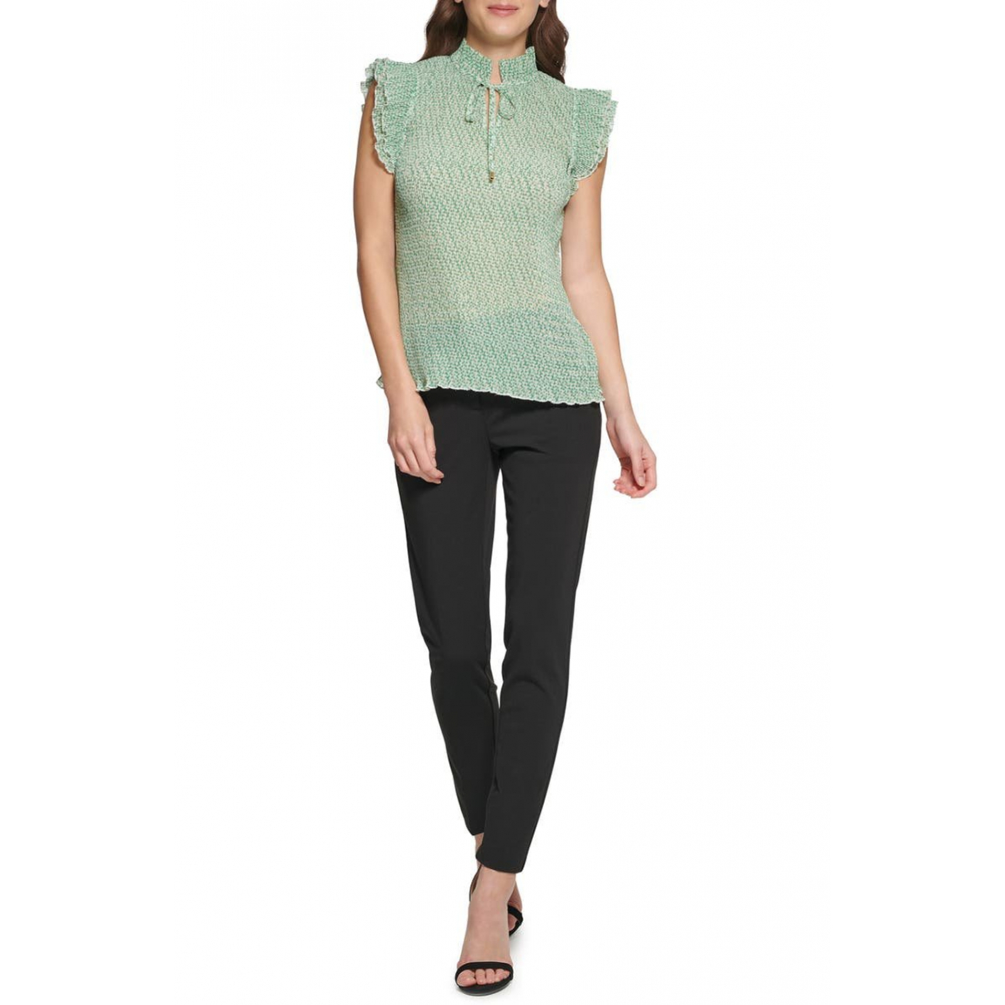 Women's 'Ruffle Pleated' Sleeveless Blouse